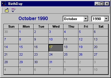 popup calendar